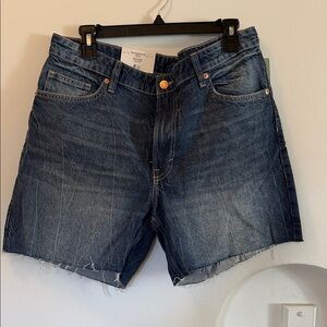 H&M Dark Blue Denim Shorts